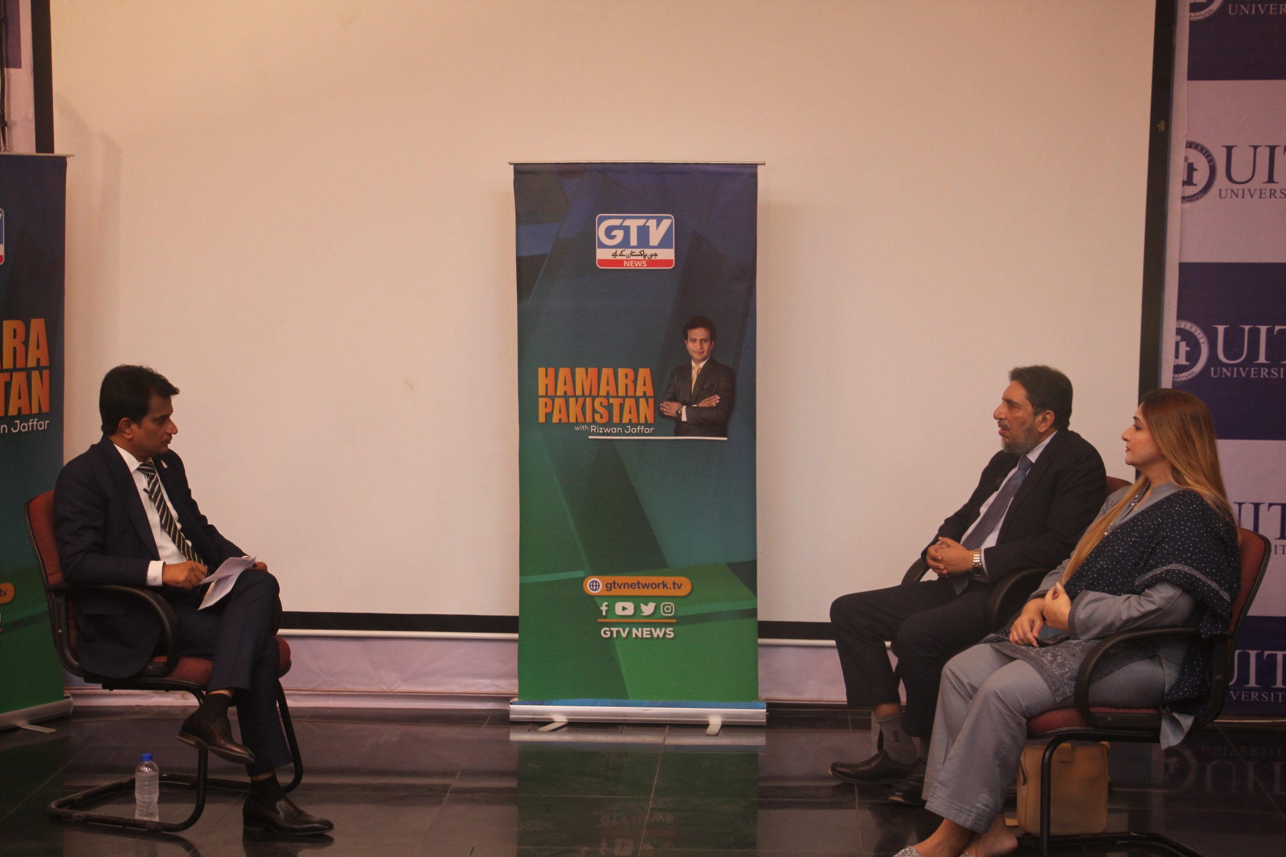 Aaj TV Show by Rizwan Jaffer