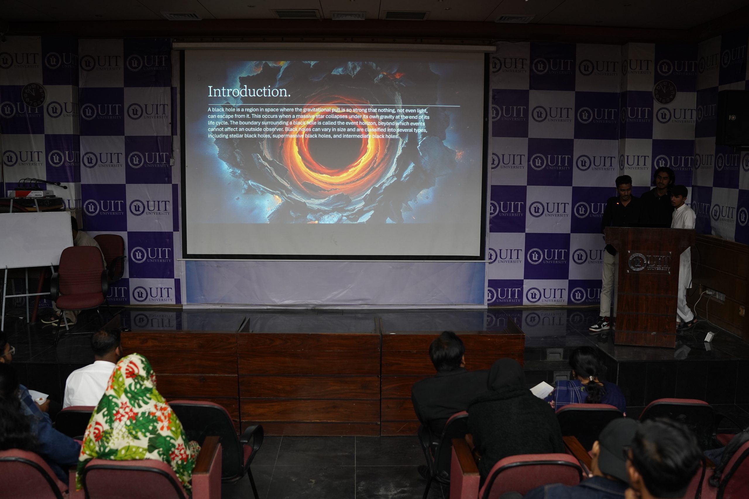 Presentation of First Semester CS & SE Students